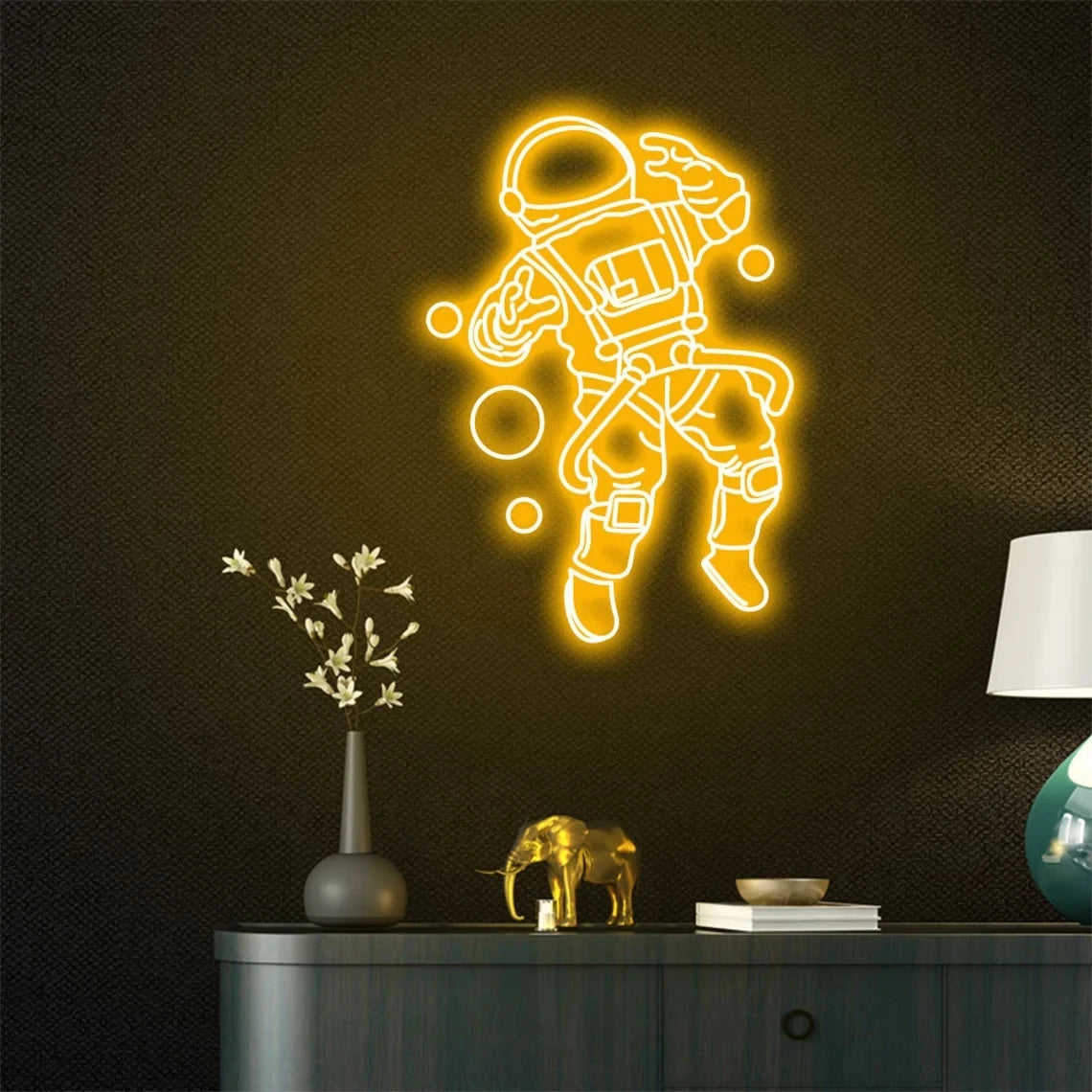 Enseigne Néon Astronaute Personnalisée