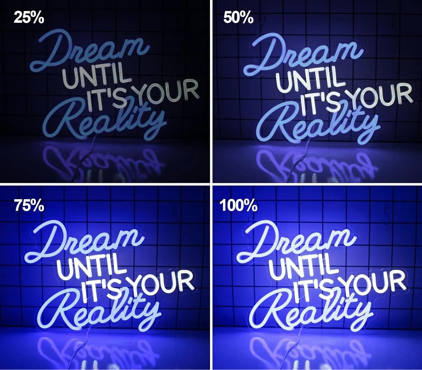 ENSEIGNE NÉON DREAM UNTIL IT'S YOUR REALITY