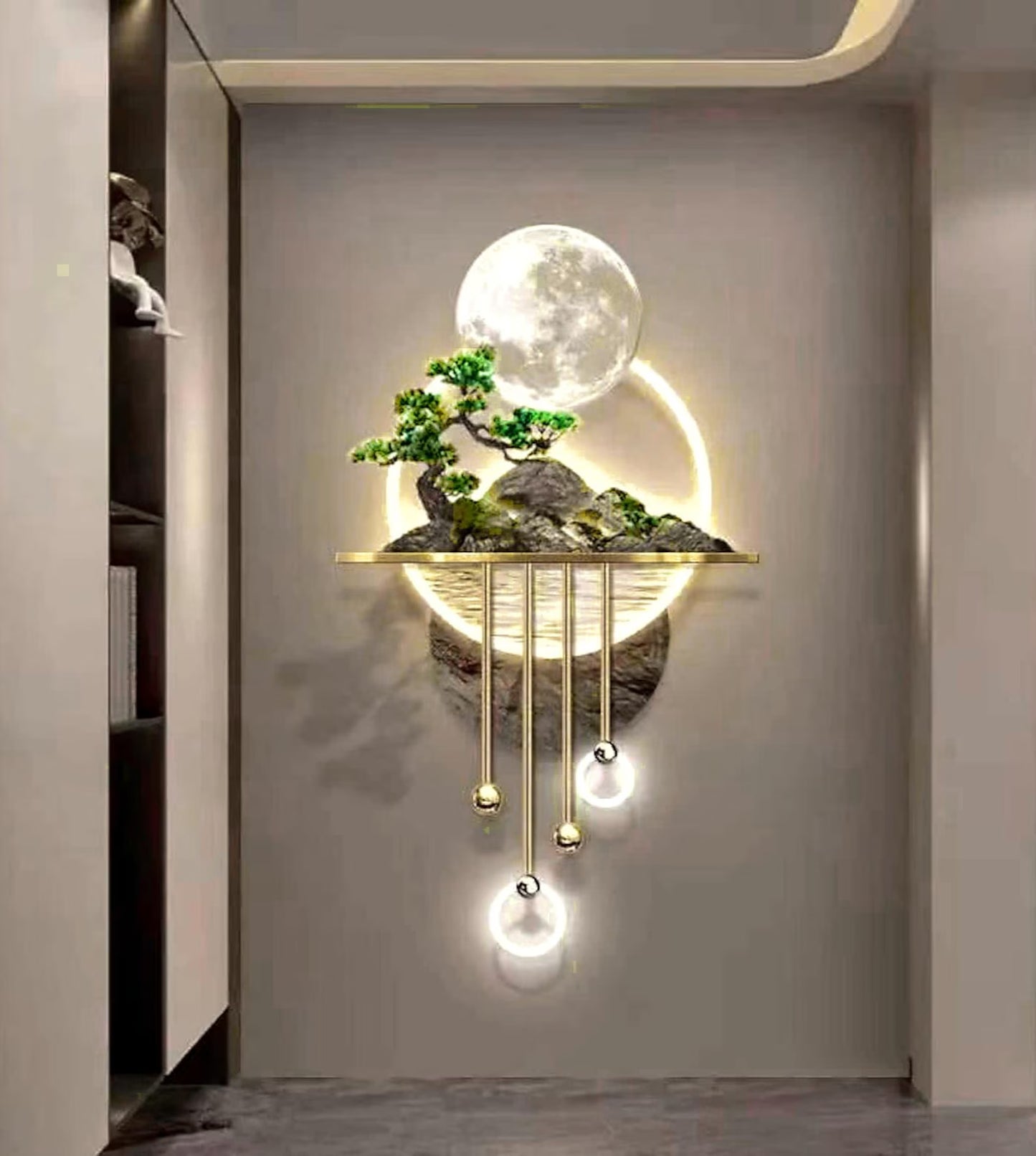 Jardin Lunaire – Lampe Murale Artistique