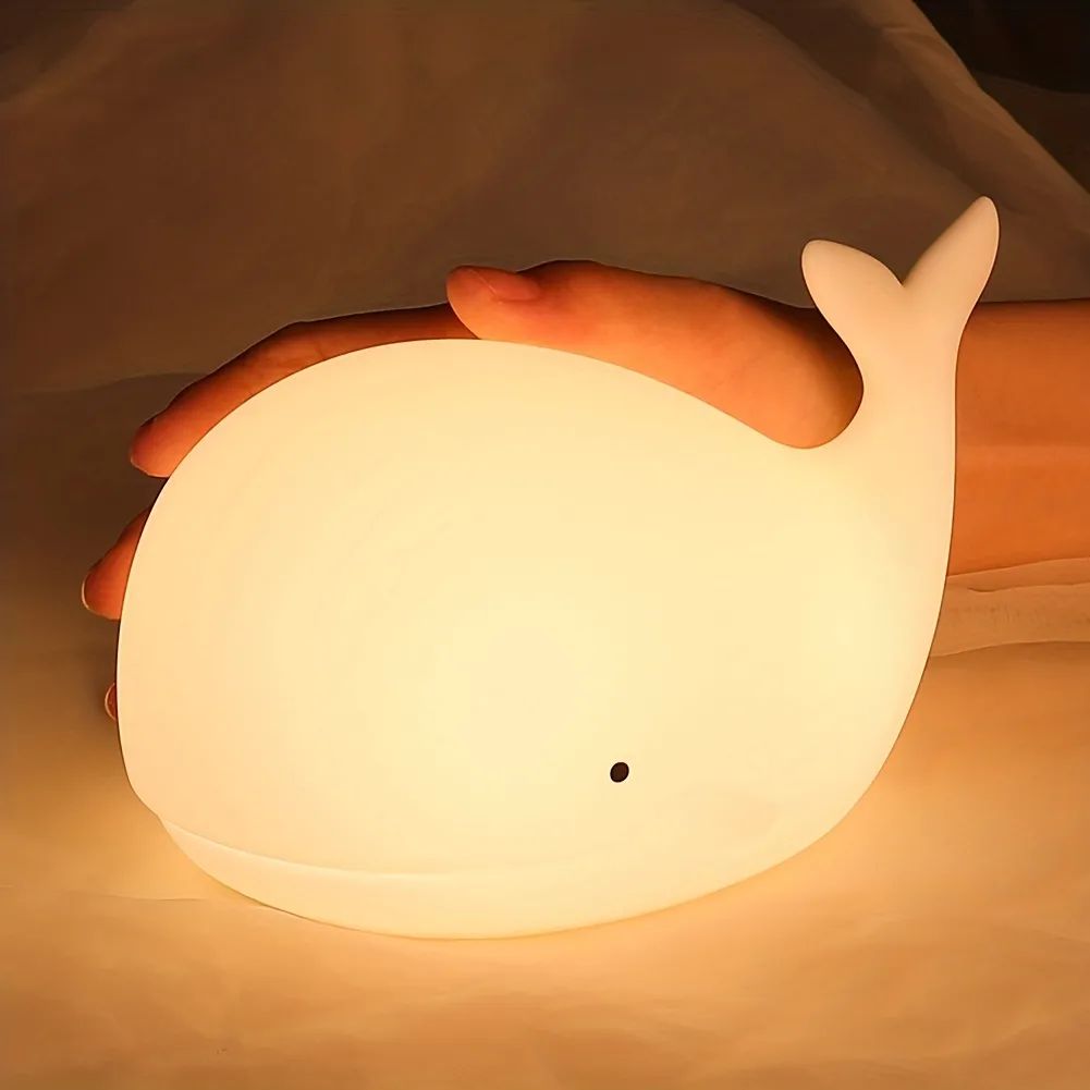 Lumière nocturne baleine mignonne