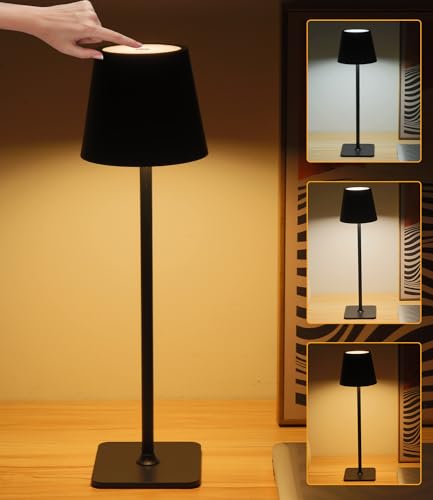 Lampe de Table LED Rechargeable — Commande Tactile, 3 Niveaux de Luminosité