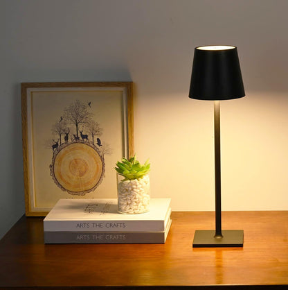 Lampe de Table LED Rechargeable — Commande Tactile, 3 Niveaux de Luminosité