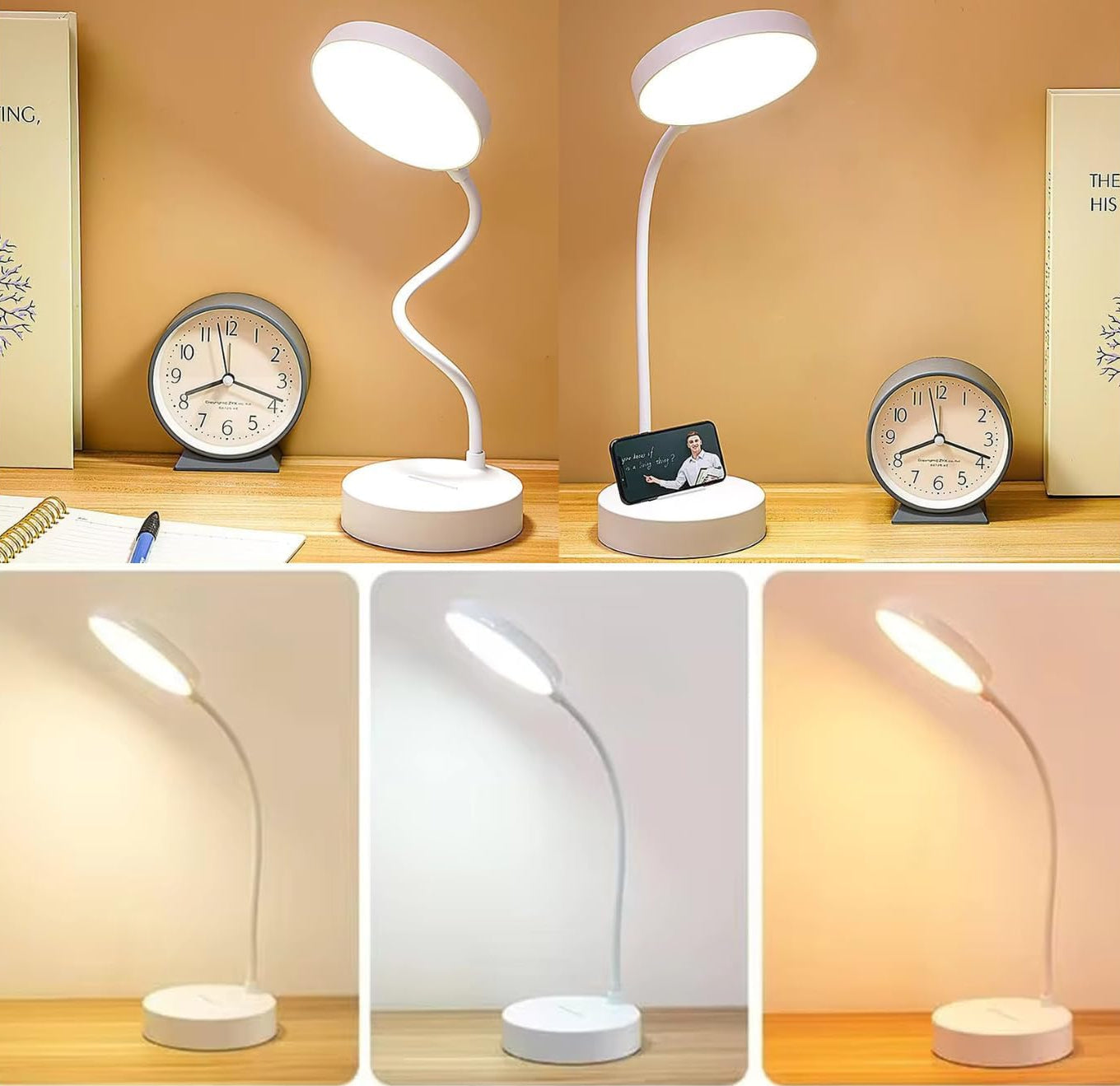 Lampe de bureau LED portable