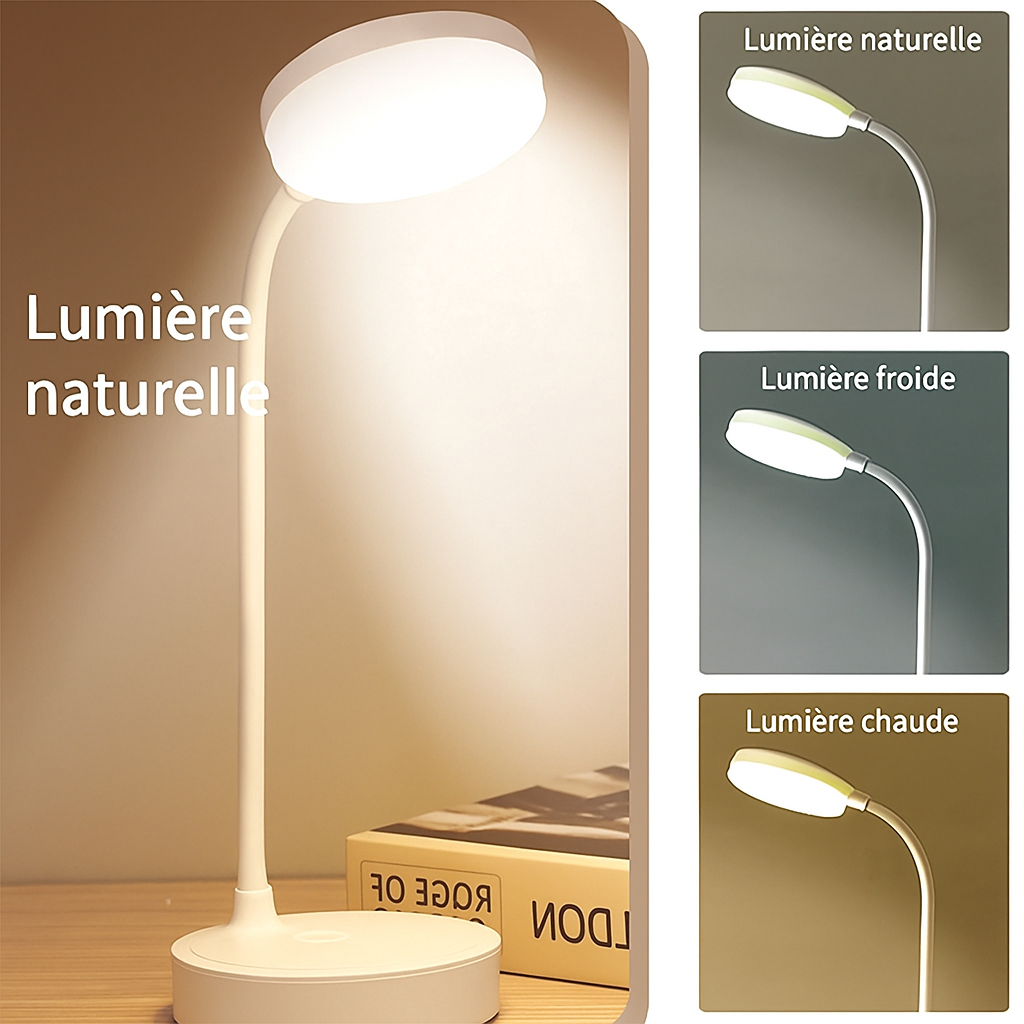 Lampe de bureau LED portable