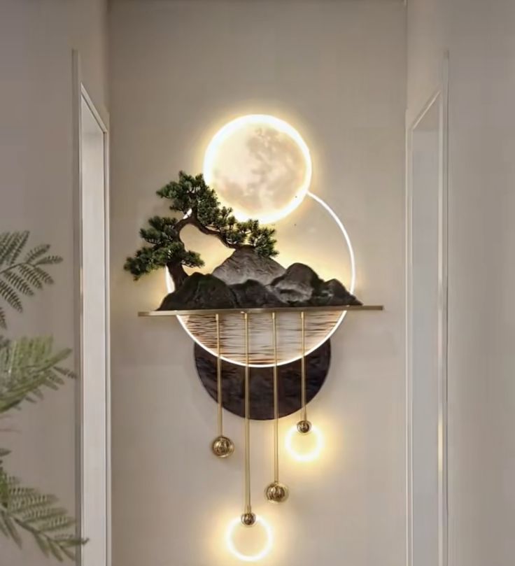 Jardin Lunaire – Lampe Murale Artistique