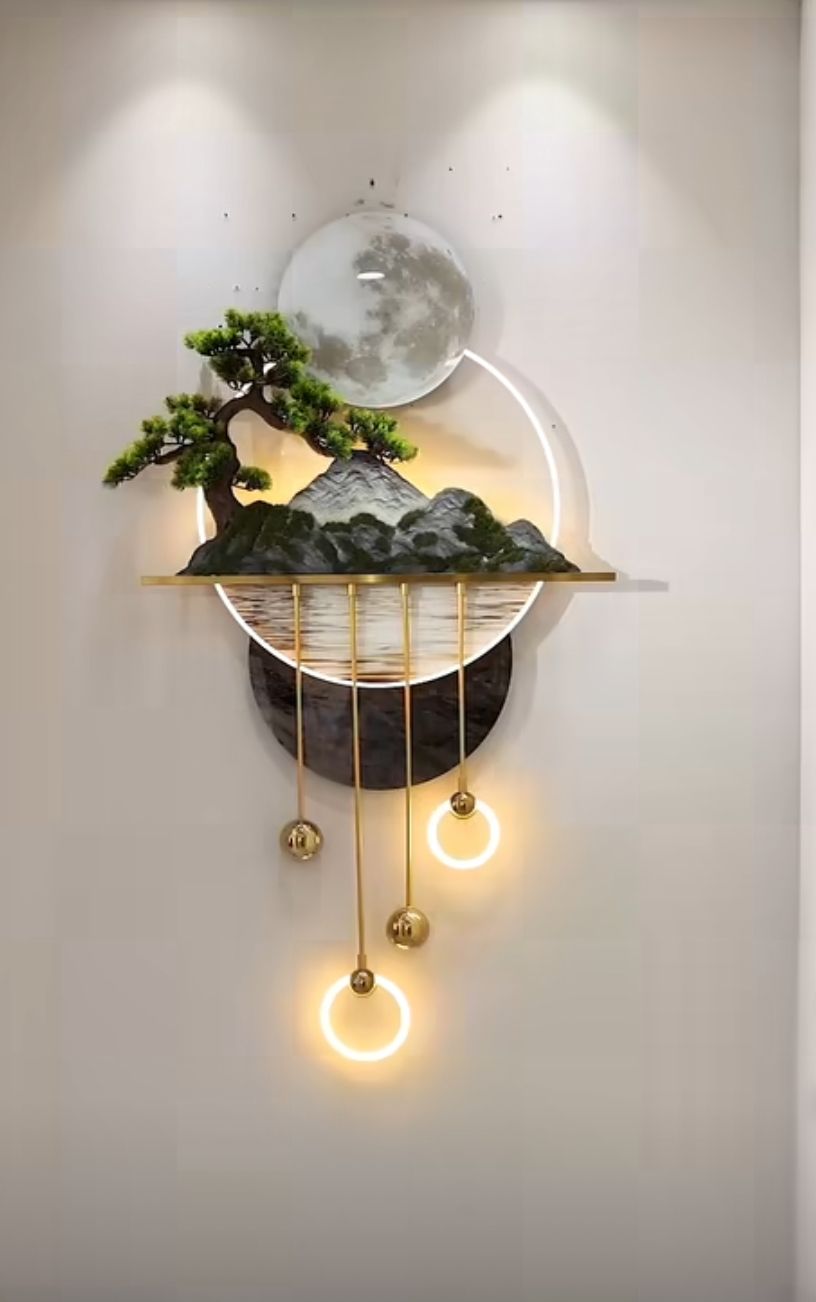 Jardin Lunaire – Lampe Murale Artistique