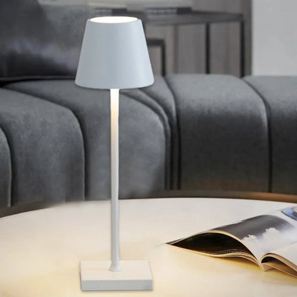Lampe de Table LED Rechargeable — Commande Tactile, 3 Niveaux de Luminosité