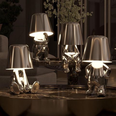 Penseurs Argentés – Collection de Lampes