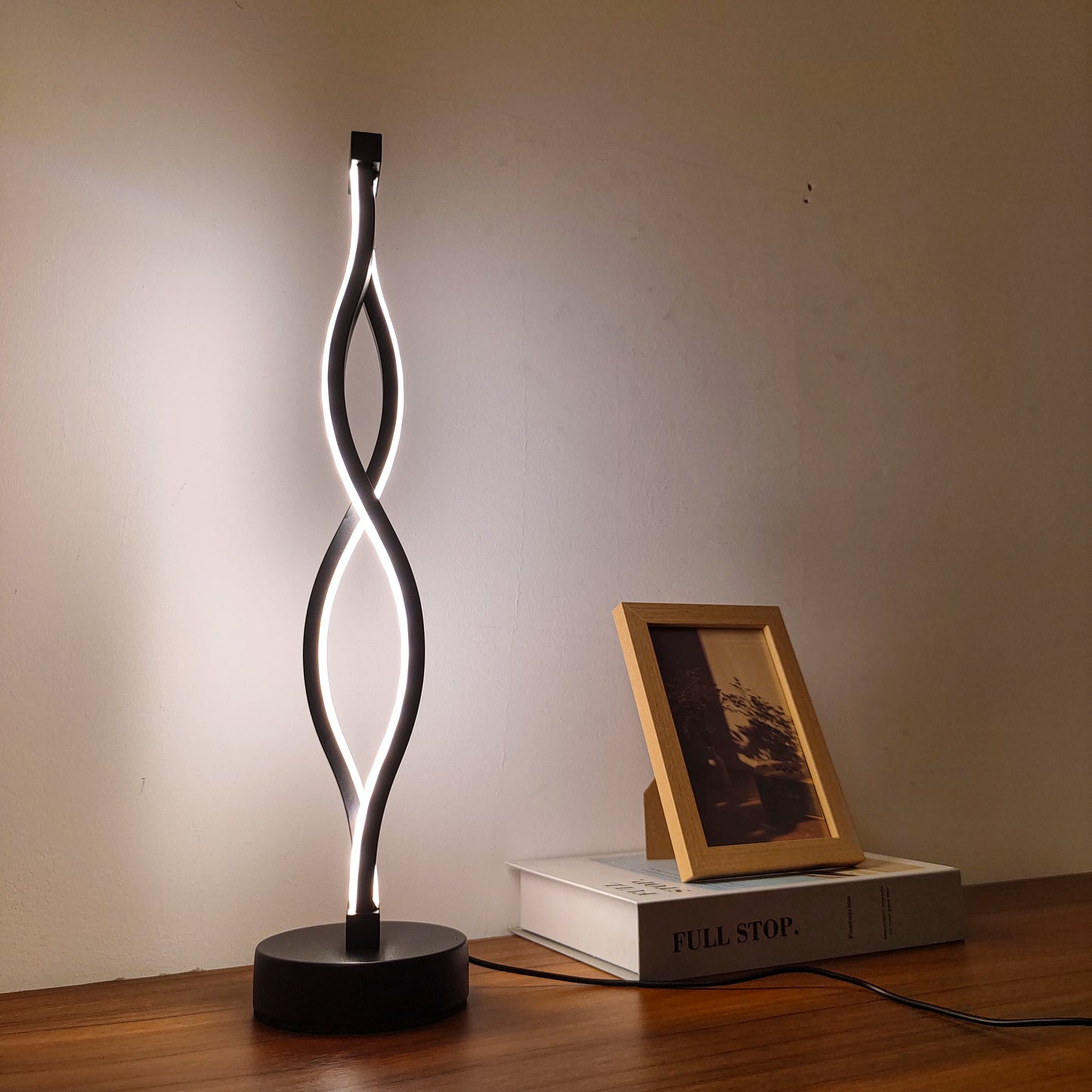 Lampe de chevet spirale