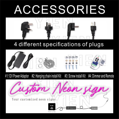 Enseigne Néon Astronaute Personnalisée