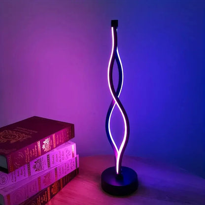 Lampe de chevet spirale