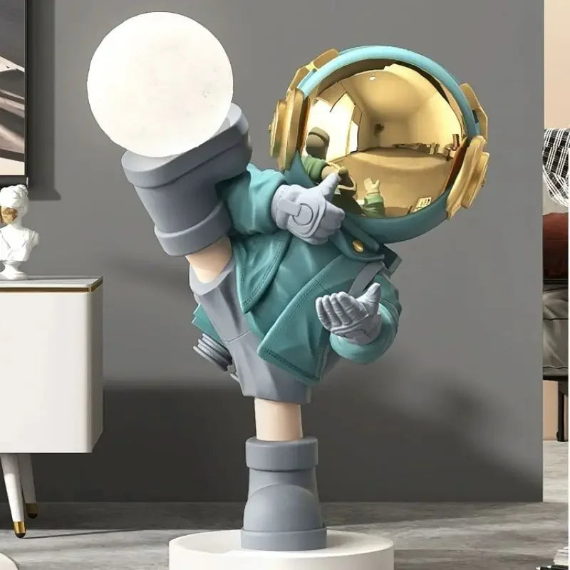 Lampe Astronaute Équilibrant la Lune