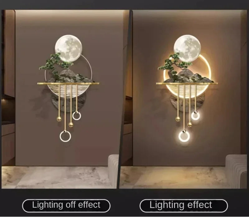 Jardin Lunaire – Lampe Murale Artistique