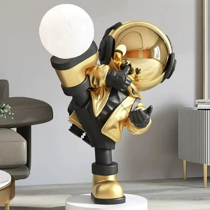 Lampe Astronaute Équilibrant la Lune