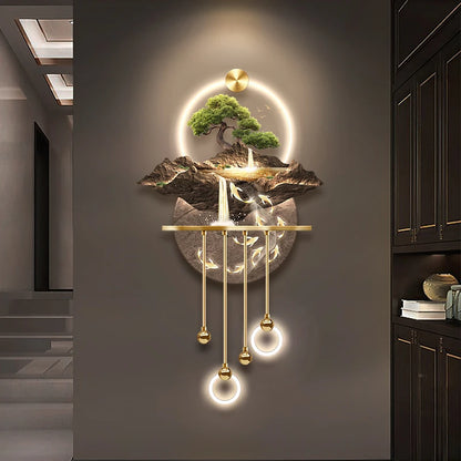 Rivière Dorée – Lampe Murale Artistique