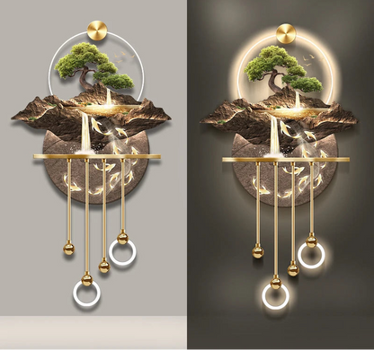 Rivière Dorée – Lampe Murale Artistique