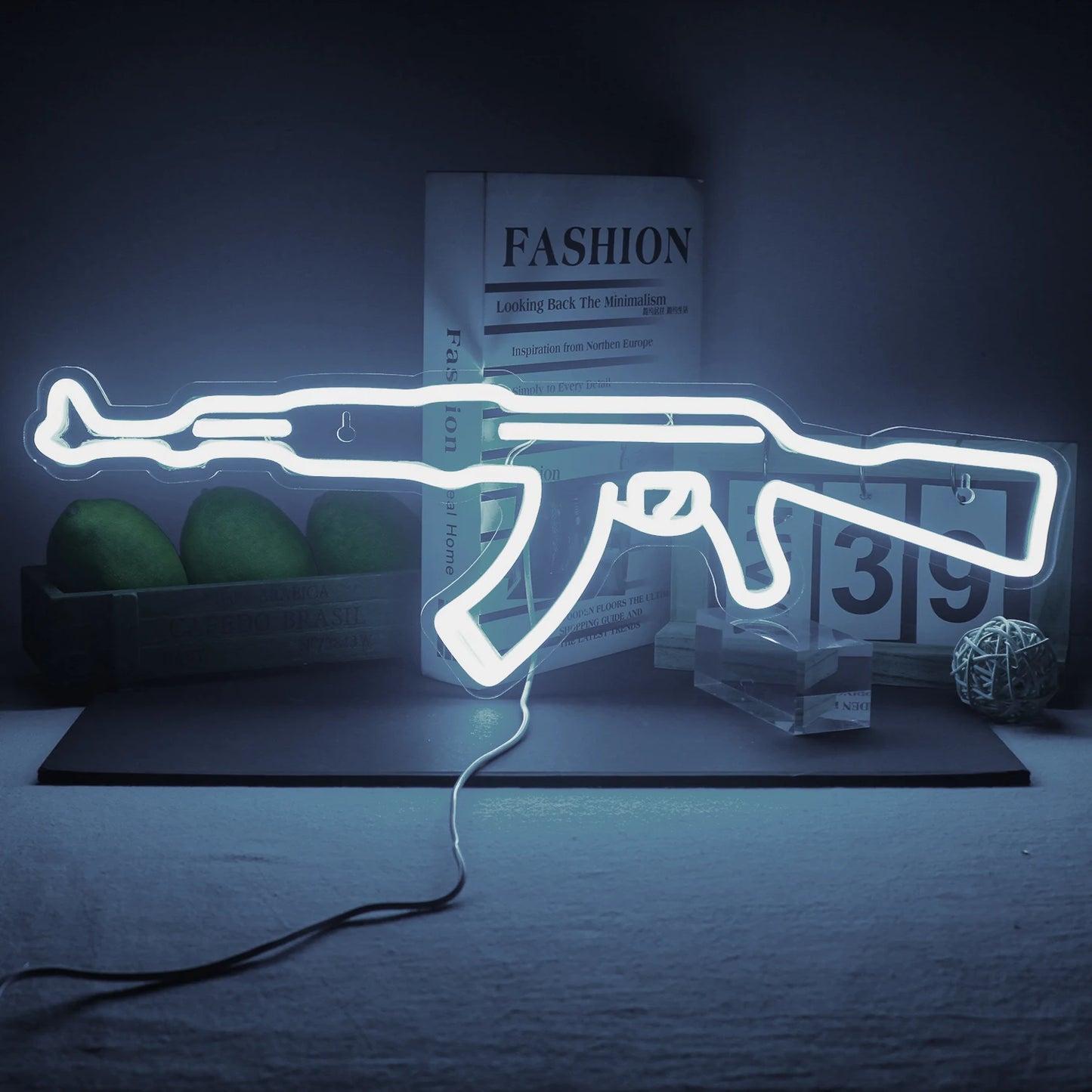 PLAQUE NÉON LED – AK-47