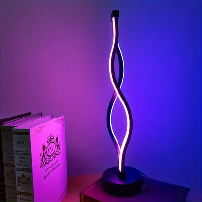 Lampe de chevet spirale