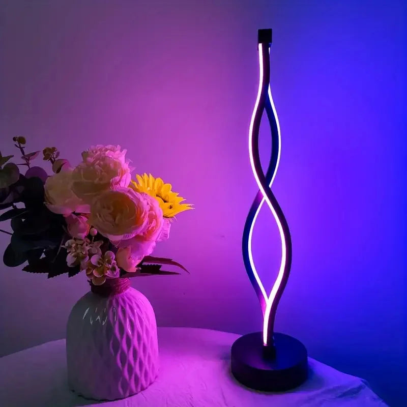 Lampe de chevet spirale