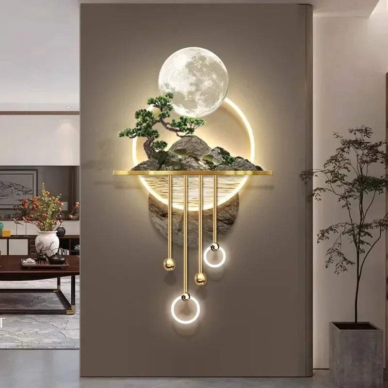 Jardin Lunaire – Lampe Murale Artistique
