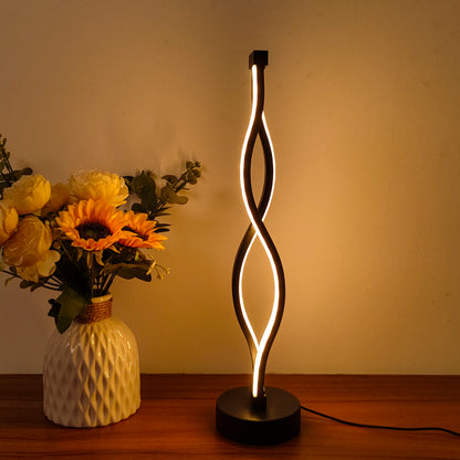 Lampe de chevet spirale