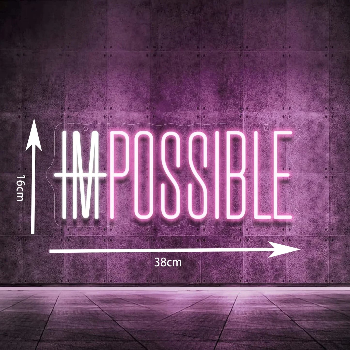 ENSEIGNE NÉON LED I'M POSSIBLE