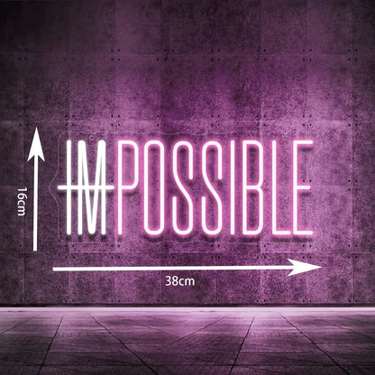 ENSEIGNE NÉON LED I'M POSSIBLE