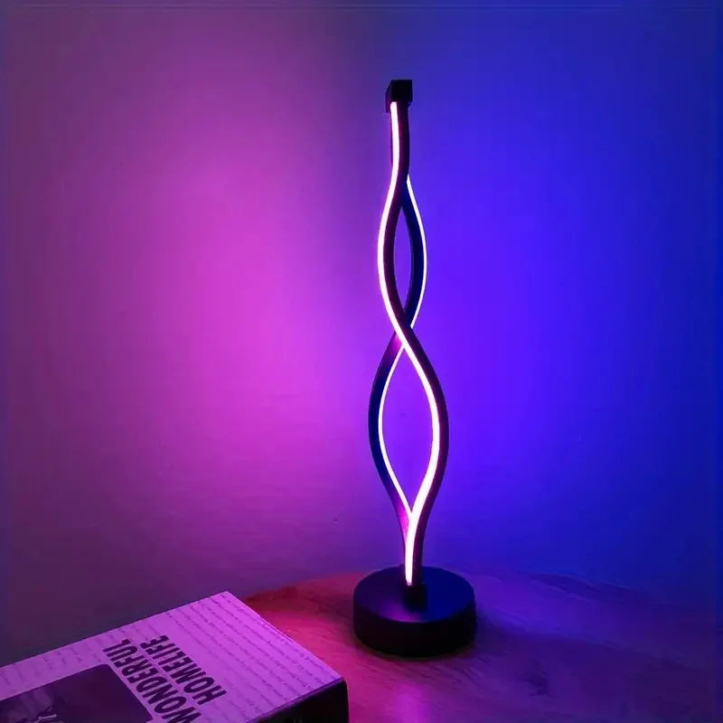 Lampe de chevet spirale