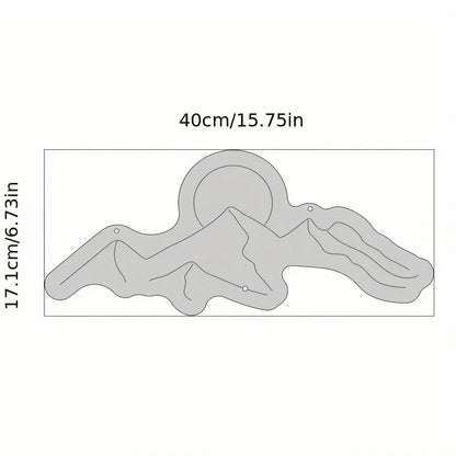 ENSEIGNE NÉON LED COUCHER DE SOLEIL SUR LA MONTAGNE
