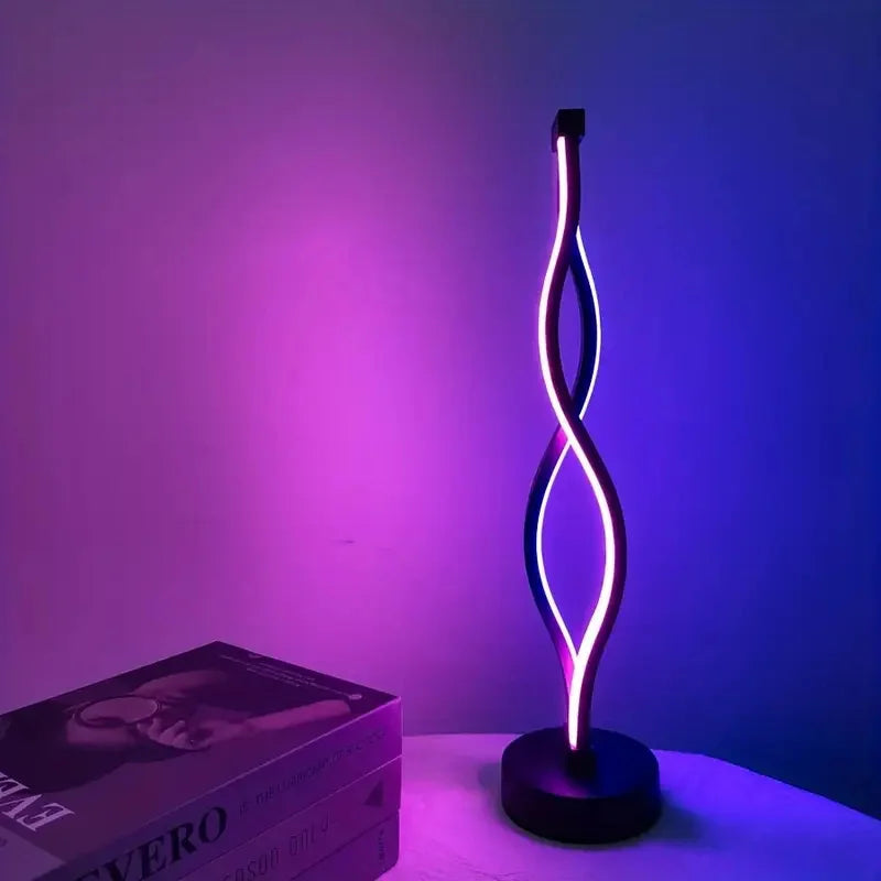 Lampe de chevet spirale