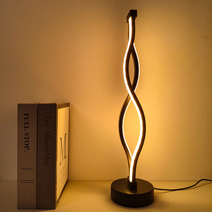 Lampe de chevet spirale