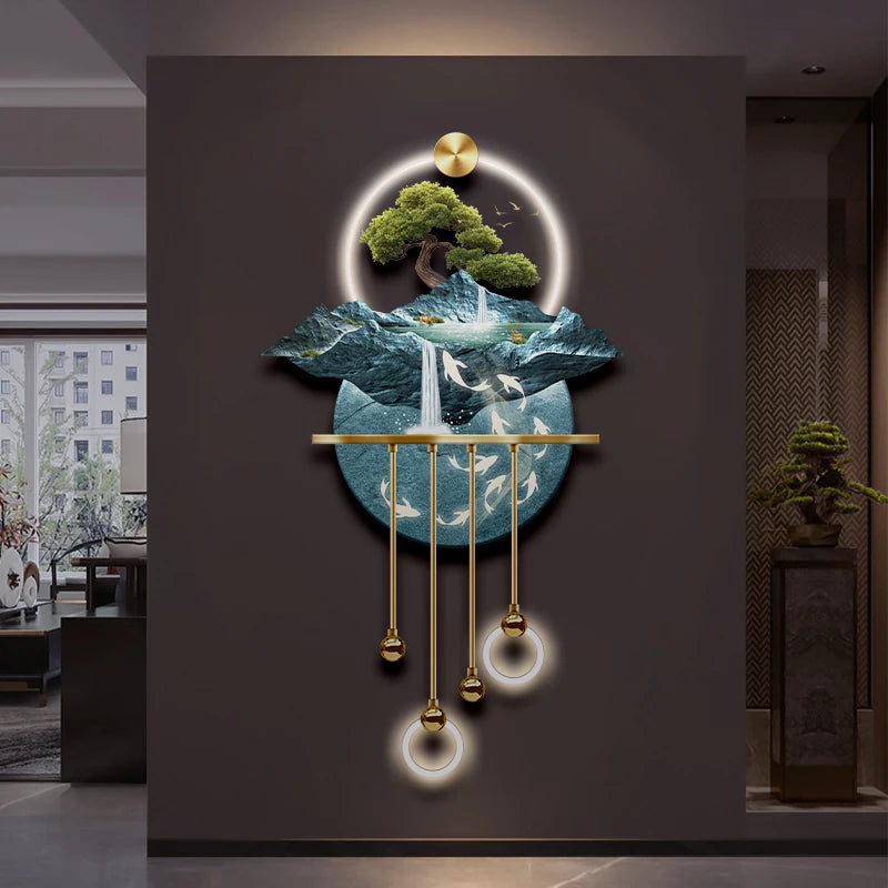 Rivière Dorée – Lampe Murale Artistique