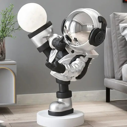 Lampe Astronaute Équilibrant la Lune