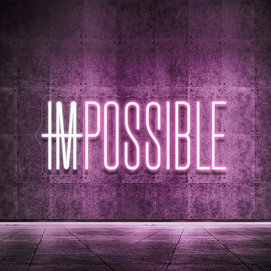 ENSEIGNE NÉON LED I'M POSSIBLE