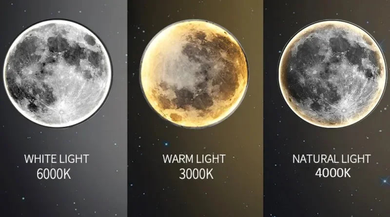 Peinture Lumineuse de Luxe au Style Moderne – Lune et Terre