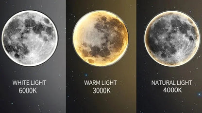 Peinture Lumineuse de Luxe au Style Moderne – Lune et Terre