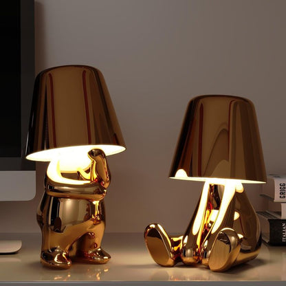 Penseurs Dorés – Collection de Lampes