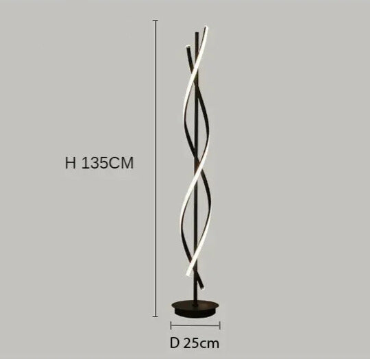 Luminaire Spirale – Lampes d'Angle de Luxe