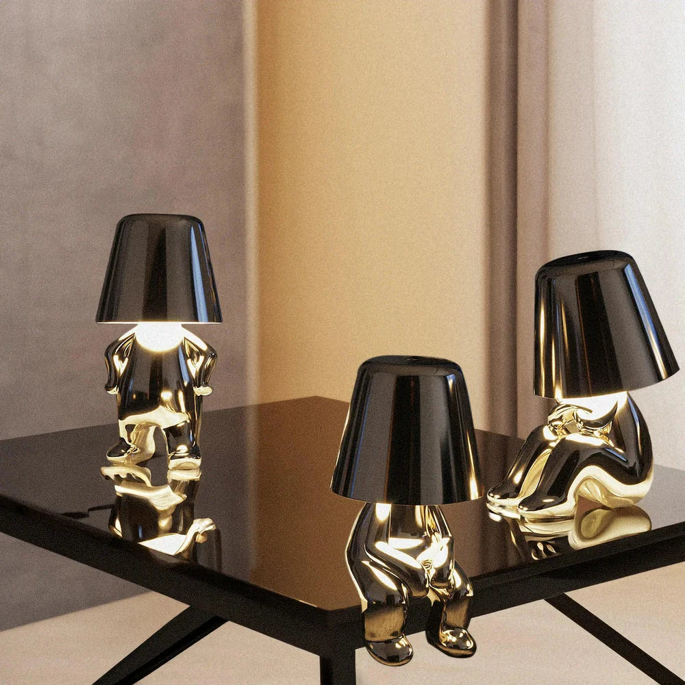 Penseurs Argentés – Collection de Lampes